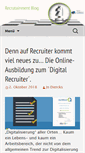 Mobile Screenshot of blog.recrutainment.de